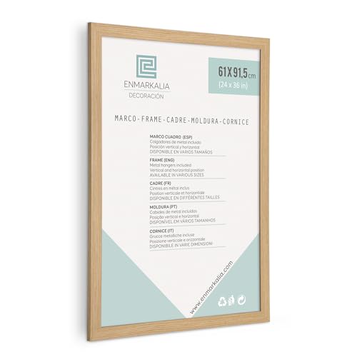 ENMARKALIA DECORACION Marco poster 61x91,5 cm, Moldura 30x15mm (61 x 91,5 cm, Madera)