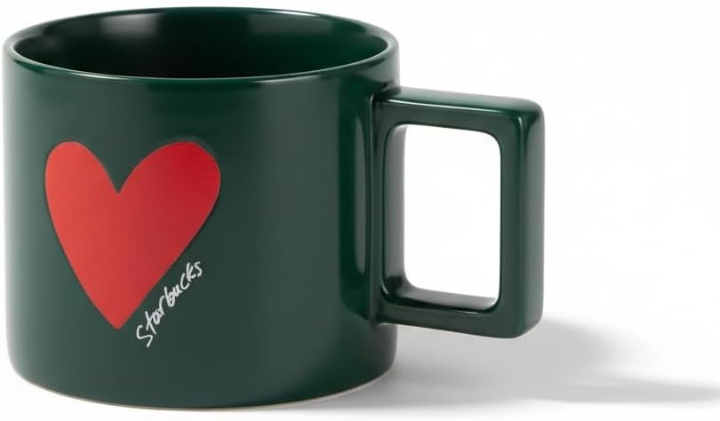 Starbucks Ceramic Mug 14 oz Valentine’s Day Design | Cute Giftable Drinkware Cozy Everyday Coffee Cup