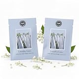 2er Set Duftsäckchen Laundry Line, frischer Wäscheduft für Kleiderschrank, Kommode & Auto, dekorative Duftbeutel mit langanhaltendem Raumduft bis zu 4 Monate, sauberer, Leichter Duft, 30gr pro Beutel