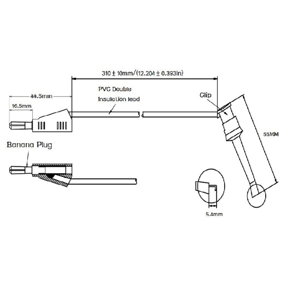 Multimeter Test Leads, 8-in-1 Electrical Multimeter Test Probes Kit with Alligator Clips, Test Probe and Test Hooks - Image 2