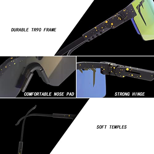 Ctostm Polarized Cycling Sunglasses For Men Women,Uv400 Sports Glasses For Youth,Windproof Goggles For Baseball Running Golf Fishing (Db-Dcs12) #TOP4