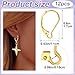 Alpinleux 12 Pcs Leverback Earring Hooks, Stainless Steel Clasp Hoop, Hypoallergenic Dangles Earring Hooks, French Ear Wire Findings for Women, DIY Crafts, Jewelry Making (Gold)