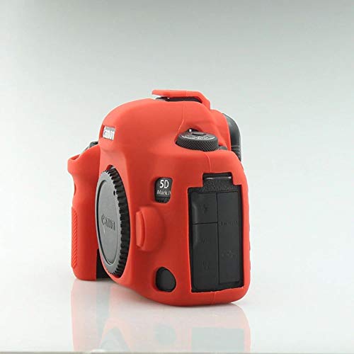 Image of Canon 5D Mark IV Camera Case, Professional Silicone Rubber Camera Case Cover Detachable Protective for Canon 5D Mark IV - RED