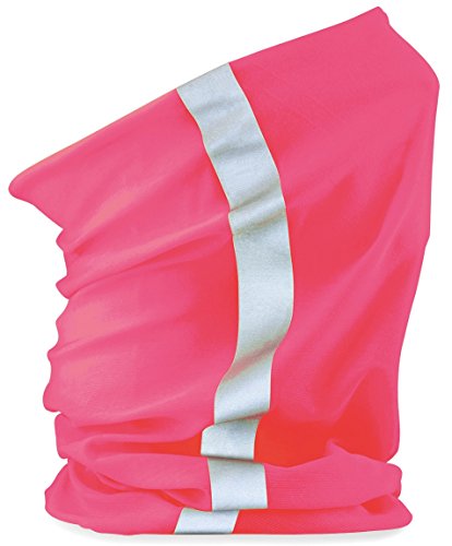 Uso multiuso. Beechfield Morf High-Viz - Sciarpa tubolare Rosa fosforescente Taglia unica