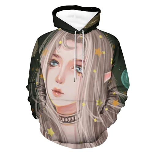 Hoodie de la fée UMENG manches longues sweat à capuche respirant et léger taille S
