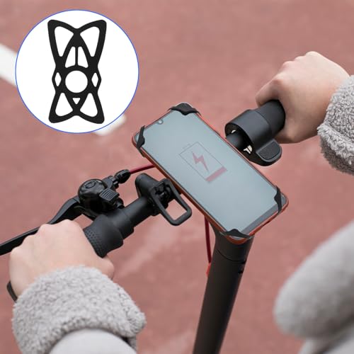 Pacote com 8 pulseiras de silicone de substituição para suporte de telefone de bicicleta, suporte de