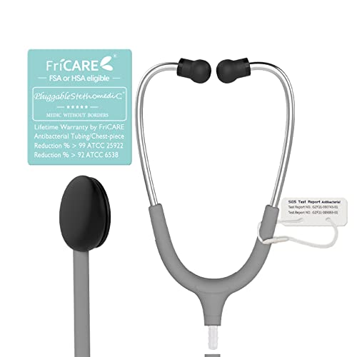 FriCARE Lightweight Single Head Stethoscope  (Dark Grey Tube)