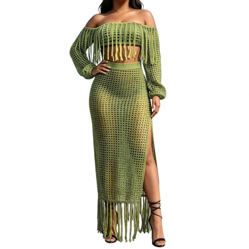 Haut manches longues et jupe de plage pour une protection solaire chic