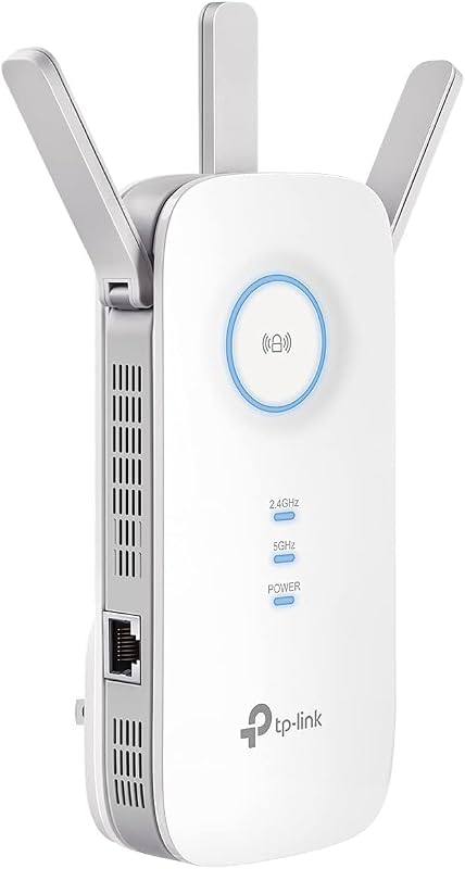 AC1900 WiFi Range Extender RE550 | Dual-Band Wireless Repeater Amplifier w/Gigabit Ethernet Port | Up to 2200 Sq. Ft., 32 Devices | Internet Signal Booster | APP Setup | EasyMesh Compatible
