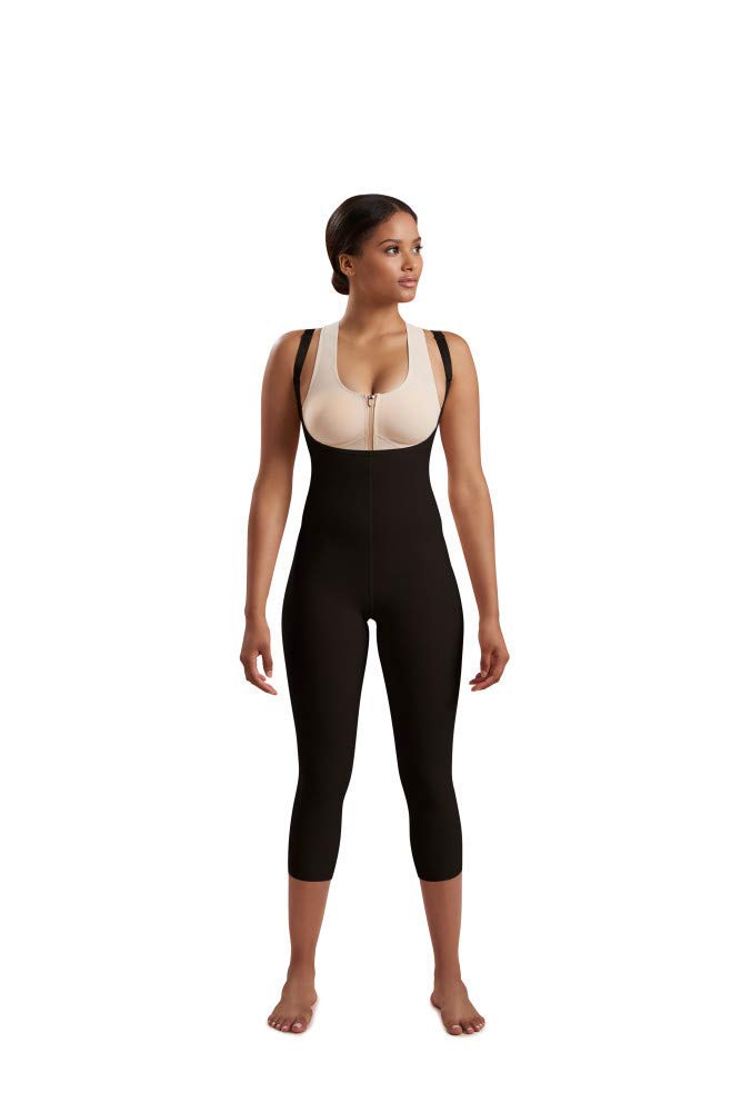 MARENA Recovery Mid-Calf-Length Girdle High-Back, Stage 2 (pull on), L, Black