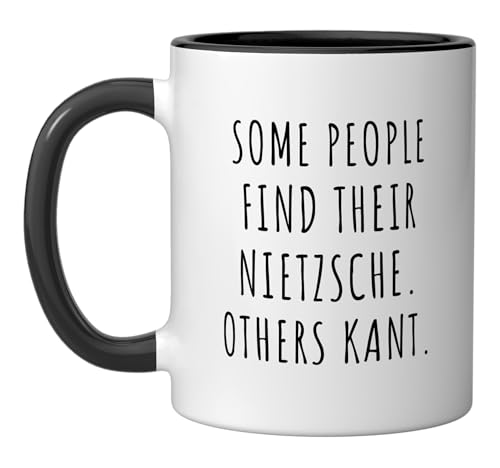 Taza de cerámica con diseño filosofía y frase divertida 11 oz miniatura 1