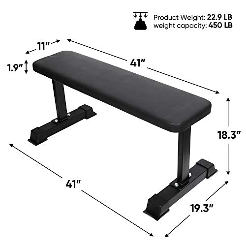 ZENY Flat Weight Bench Workout Utility Exercise Bench Press for Sit Up,Abs,Dumbbell Home Gym Fitness Weight Training Equipment