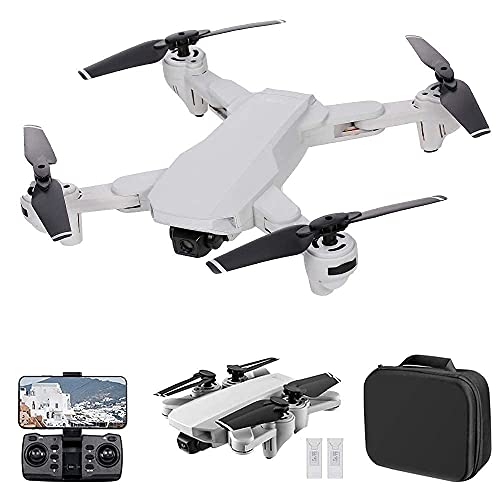 S103 GPS Drone with 4K Camera, 5G WiFi FPV Foldable RC Drone, Optical Flow Positioning RC Quadcopter with Headless Mode, Waypoint Flight, Follow Me, Surround Mode and 3 Batteries for Beginners