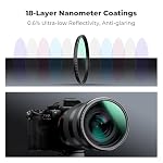 K&F CONCEPT 67mm Black Diffusion 1/8 Filter + Lens Cap - Image 5