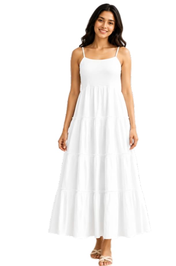 Lady Fashion Women's Sleeveless Flowy Maxi Dress for Summer-picture-10