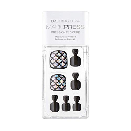 Dashing Diva Press On Toe Nails Into the Blue