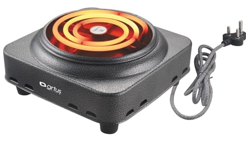 Image of Ritayedet Cute Electric Coil Hot Plate 1000W Stainless Steel Portable Hotplate Cooktop | Single Burner Electric Coil Stove for Home,Travel Cooking-Wash Bottle (hotplate cute, pack of 1)