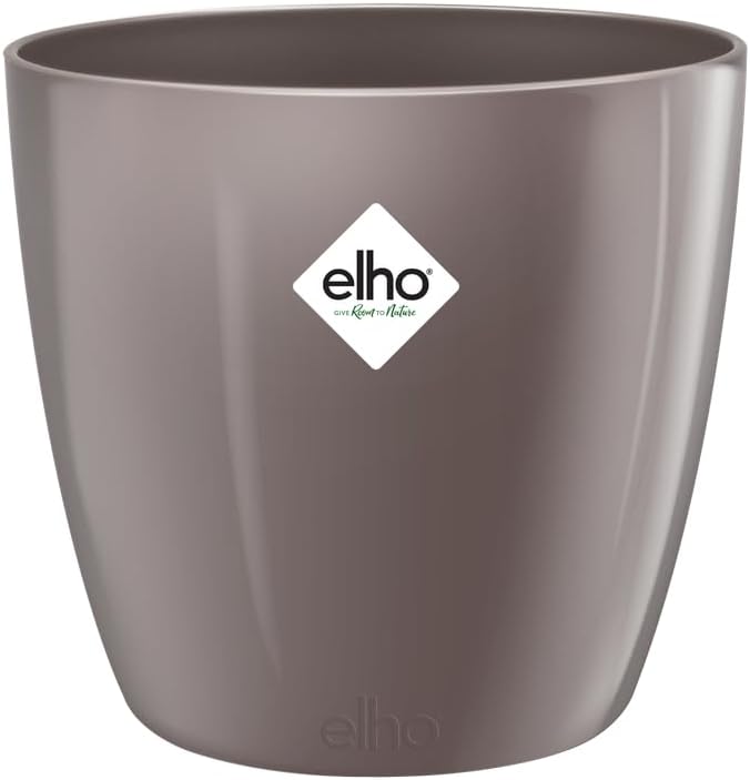Elho Brussels Diamond Round 22cm Oyster Pearl