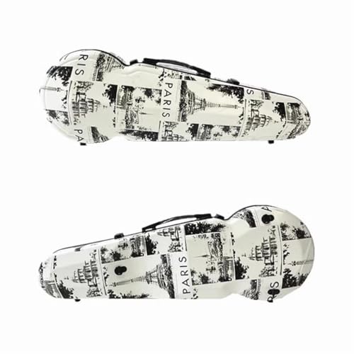 Nofiss カーボンファイバー 軽量 ビオラケース ビオラハードケース 15-17 インチ ビオラケース ダブルショルダーストラップ付き 温度計内蔵 、ユニバーサルビオラケース 圧力や摩耗に強く 防湿性があり 空輸できます (A)