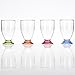Produktbild Acryl Trinkglas 4er Set, 170ml in Echtglasoptik: 4X Camping Poly Acryl Glöser Weinglas Wasserglas Trink Glas Kunststoff