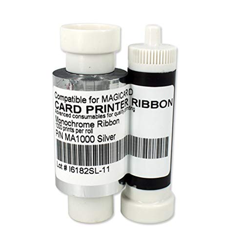 Cinta monocromo plateada para impresoras Magicard Enduro 3E miniatura 2