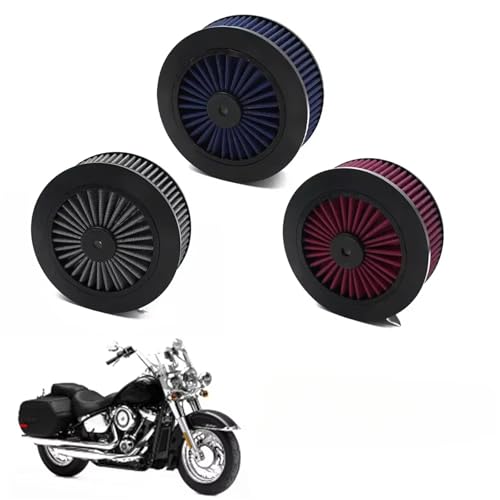 Filtre à air moto haute performance Sportster 1991-2019 bleu