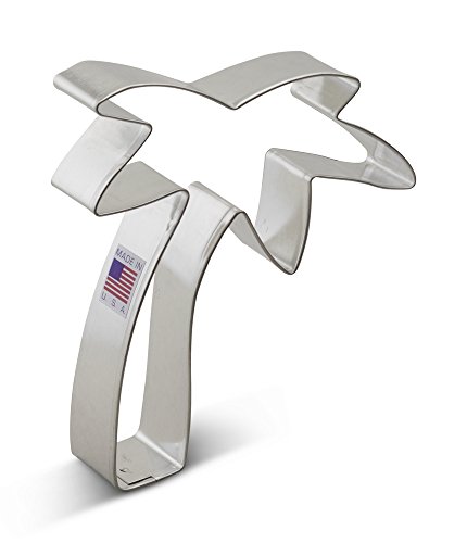 Ann Clark Palm Tree Cookie Cutter - 4.75 Inches - Tin Plated Steel