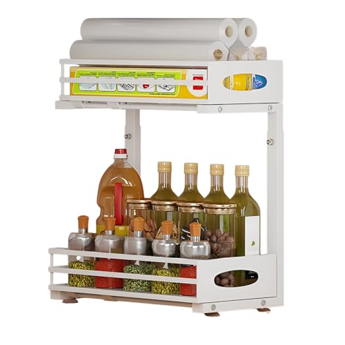 [AOKOWN]�V���N�����[���b�N �� ��e�� �h�T�r ���ߍ��� �܏� �L�b�`�����[ ���ʑ䉺 ���Ԋ��p 2�i�����o�� �������X�g�b�J�[ �� (�z���C�g) L���^�V���N���[���b�N�i�������߉\�j ��