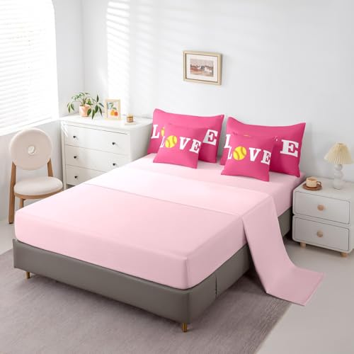 Image of Feelyou Softball Bedding Set Queen Size Kids Boys Girls 7 Piece