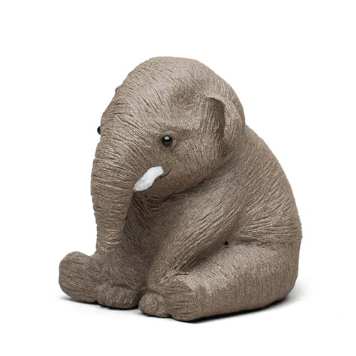 Elephant Figurines Handmades Teas Pet Decorations Teas Ceremony Collection Desktops Ornament For Teas Enthusiasts Lover