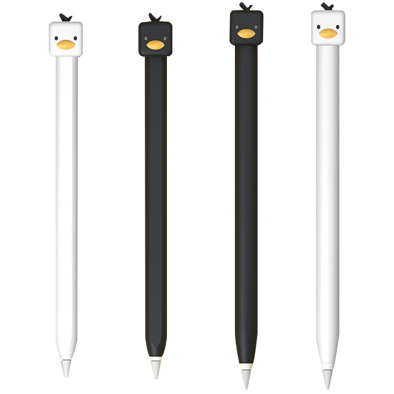 Kawaii case Compatible with Apple Pencil 2nd Generation Kawaii White Duck case Cover Sleeve