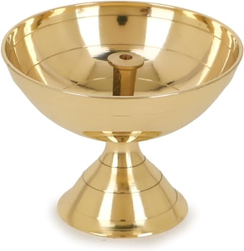 Handmade Solid Brass Indian Oil Lamp Pyali Diya (Small)