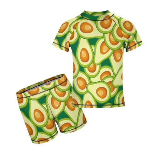 Healthy Food AvocadoChildren's Swimsuits Boys Two Piece Suit8-10Y（130cm）