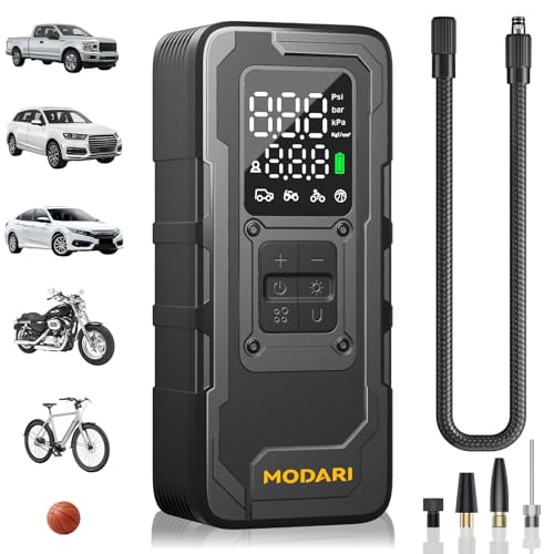 MODARI Tire Inflator Portable Air Compressor - 4X Faster 160 PSI Portable Air Pump for Cars -...