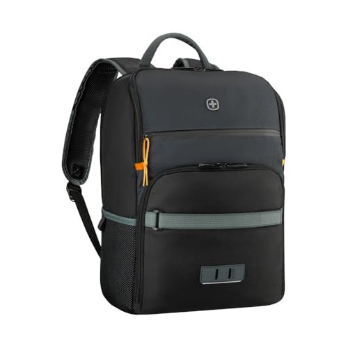 PRATICI SCOMPARTI: dispone, oltre che di uno scomparto imbottito in tessuto antigraffio per notebook fino a 16” e tablet fino a 10”, anche di un ampio vano principale, di uno scomparto organizer e di una tasca frontale con cerniera impermeabile.