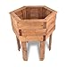 Produktbild NATIV Hochbeet sechseckig | formschöner Pflanzkasten aus Holz in Wabenform | braun, imprägniert | Stabiler Pflanzkübel mit Einlegefolie | 56 x 67 x 68 cm