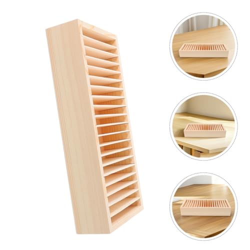 Boîte de rangement bois compartimentée anti-perte pour bijoux et petits objets - 8