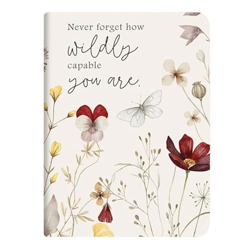 Carnet de notes avec pages lignées floral pour cultiver la confiance en soi au quotidien