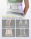 Rakiie Rückenstützgürtel für Damen, 9-faches Stützsystem mit verbessertem 3D-Silikonpolster, Ergonomische Verstellbare Lendenwirbelstütze zur Schmerzlinderung, Lila Größe S (Taille: 85-100CM)