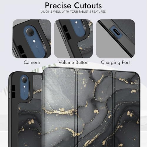 Image of Robustrion Case for Moto Pad 70 Pro 13 inch Cover Case with [Pencil Holder] [Soft Flexible Case] for Motorola Pad 70 Pro 13 inch Cover Case [Auto Sleep Wake Support] - Ocean Black