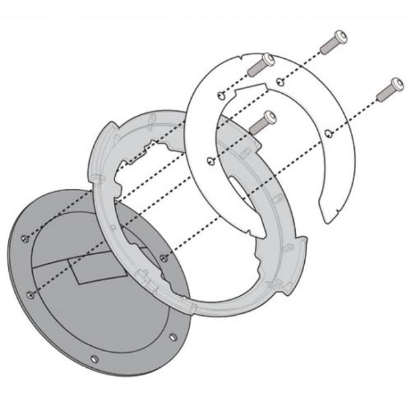Generico Flangia BF97 specifica per l'utilizzo di borse da serbatoio Tanklock, TanklockED Specifico per Morbidelli T 1002 VX / T1002 VX / T1002VX 2025