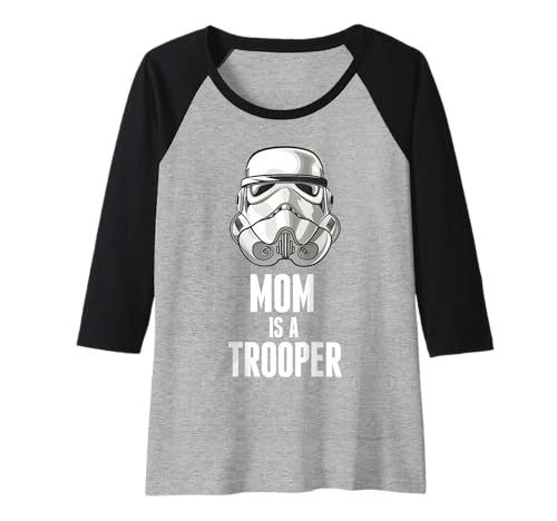 T-shirt baseball Star Wars maman Stormtrooper en coton Raglan pour femme