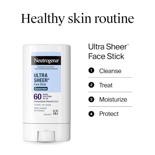 Neutrogena Ultra Sheer Stick Sunscreen for Face SPF 60, Travel Size, .47 oz - image 8