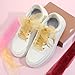 simarro 10 Pair Ribbon Shoe Laces, Snow Yarn Fashion Ribbon Shoelace Flat Sheer Silk Satin Shoestrings Colorful Wide Shoe Ties for Women Sneakers