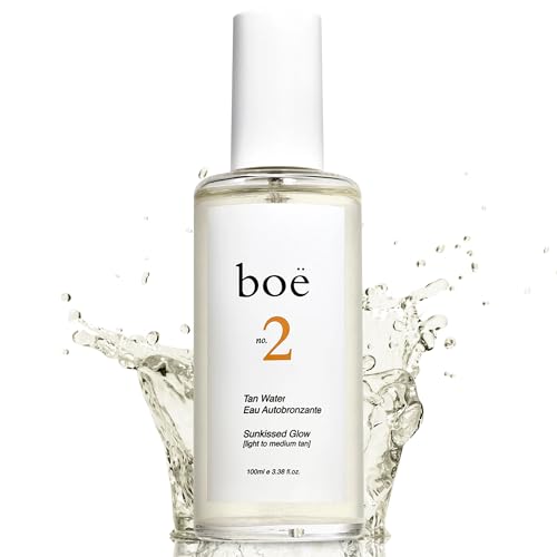 Boë No.2 Self Tanning Water – Fast-Drying, Streak-Free Spray Tan Mist for a Natural-Looking...