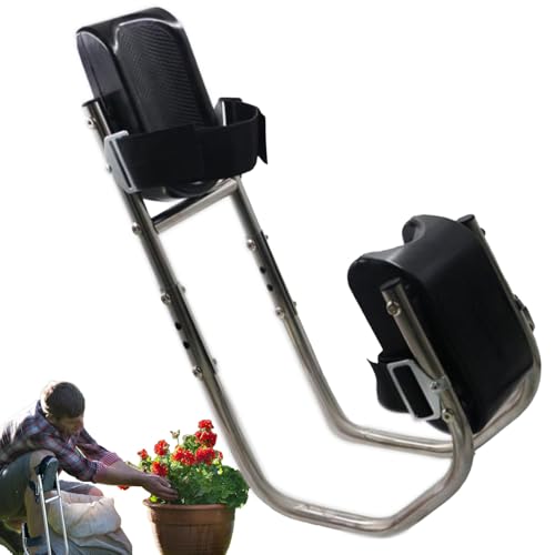 Genouillère maçonnerie ergonomique, support cheville amovible et tabouret de travail 3 sols
