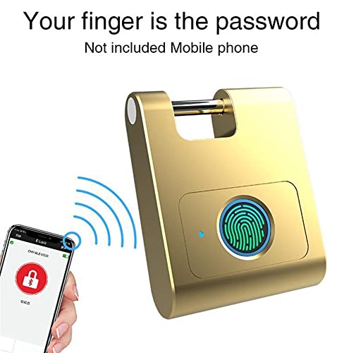 Fingerprint Padlock, Smart Keyless Padlock, Fingerprint Lock, Weatherproof, Suitable for Locker, Gym, Backpack, School, Suitcase - Image 4