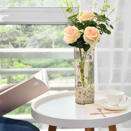 Jarrones de plástico con patrón floral rústico para un hogar acogedor 7