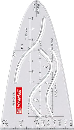 Brunnen Parabola/Drawing Template (for School, Crystal Clear), 1049764