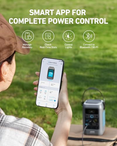 Anker SOLIX C300 DC Power Bank Station, Outdoor 288Wh Portable Power Station, LiFePO4 Battery, 300W Solar Generator, for Camping, Traveling, and Emergencies (No Wall Charger Included) 9 AI VOLT Generator Website 41vGRLgysML. SL500 AI VOLT Generator Website